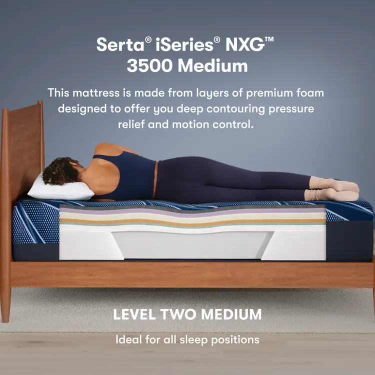 Serta® iSeries® NXG™ Mattress - 3500 Medium Foam
